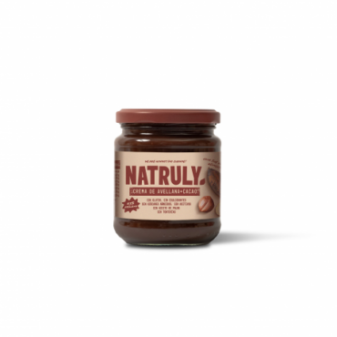Crema de cacao y avellana Natruly
